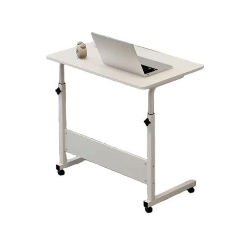 Portable Height Adjustable Home Computer Table Stand for Office/Home Study Laptop Desk | Bedside & Sofa Use with Lockable Wheels