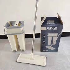 Magic mop +bucket with extra top cloth/ Magic Flat Squeeze Mop features a two-chamber bucket for hands-free washing and drying with 360-degree rotating flat head made of microfiber and an adjustable