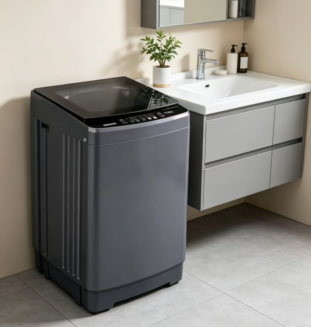 Premier 12Kgs Fully Automatic Washing Machine Stainless Steel Big Drum Size Fit 7x8 King Size Duvet Fuzzy Logic Washing Machine, LED Digital Display, Hot/Cold Water Twin Jet Inlets, Child Lock