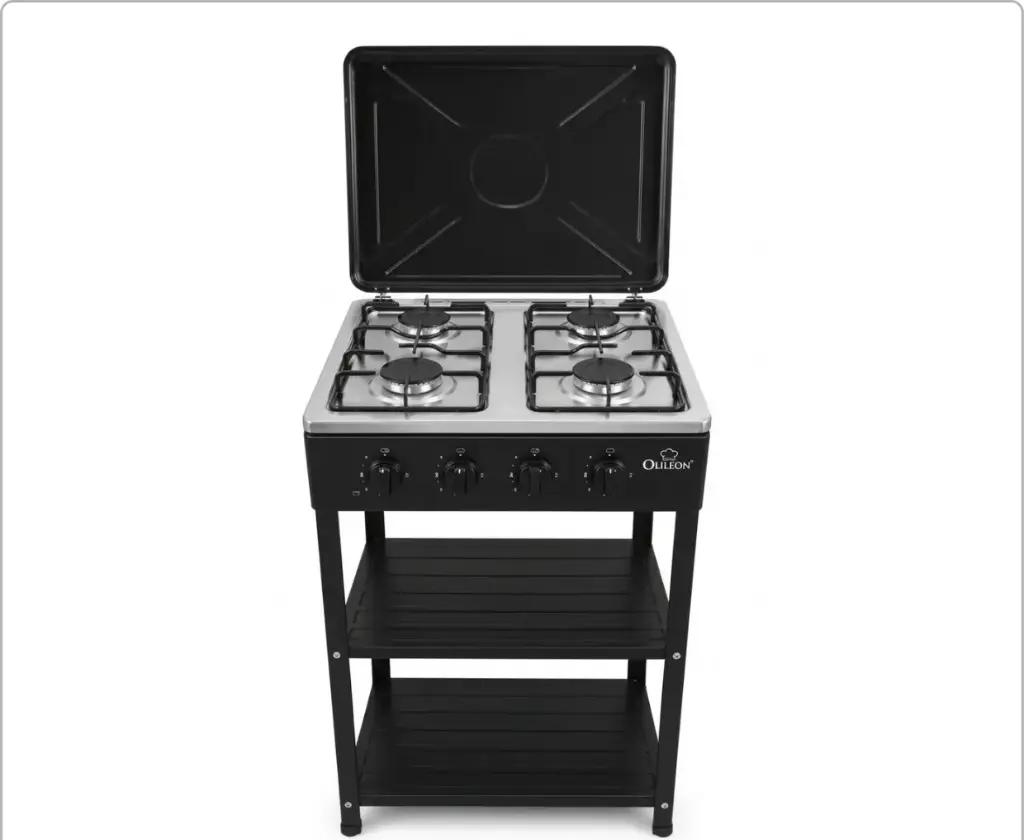 Olelon 4-Burner Gas Cooker with Shelves

Cook with ease and keep your kitchen organized with the Olelon 4-Burner Gas Cooker with Shelves. It features four gas burners for convenient multi-pot cooki
