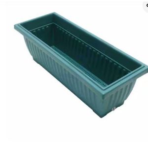 Kenpoly High quality plastic Rectangle planter with base Heavy-Duty Weather-Proof Long Planter, High-Stamina Indoor/Outdoor Herb Vault & Sleek Garden Infrastructure