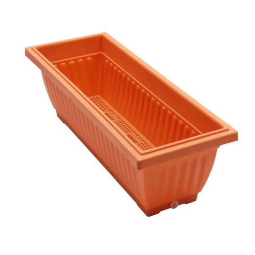 Kenpoly High quality plastic Rectangle planter with base Heavy-Duty Weather-Proof Long Planter, High-Stamina Indoor/Outdoor Herb Vault & Sleek Garden Infrastructure