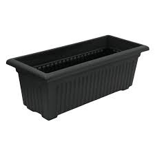 Kenpoly High quality plastic Rectangle planter with base Heavy-Duty Weather-Proof Long Planter, High-Stamina Indoor/Outdoor Herb Vault & Sleek Garden Infrastructure