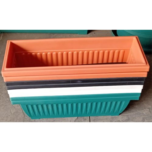 Kenpoly High quality plastic Rectangle planter with base Heavy-Duty Weather-Proof Long Planter, High-Stamina Indoor/Outdoor Herb Vault & Sleek Garden Infrastructure