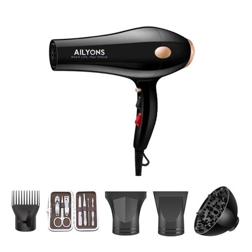 AILYONS P2 Professional,Commercial And Personal Use Hair BlowDry Hair Dryer With Hair And Nail Tools - 2200W (1YR WRTY)
