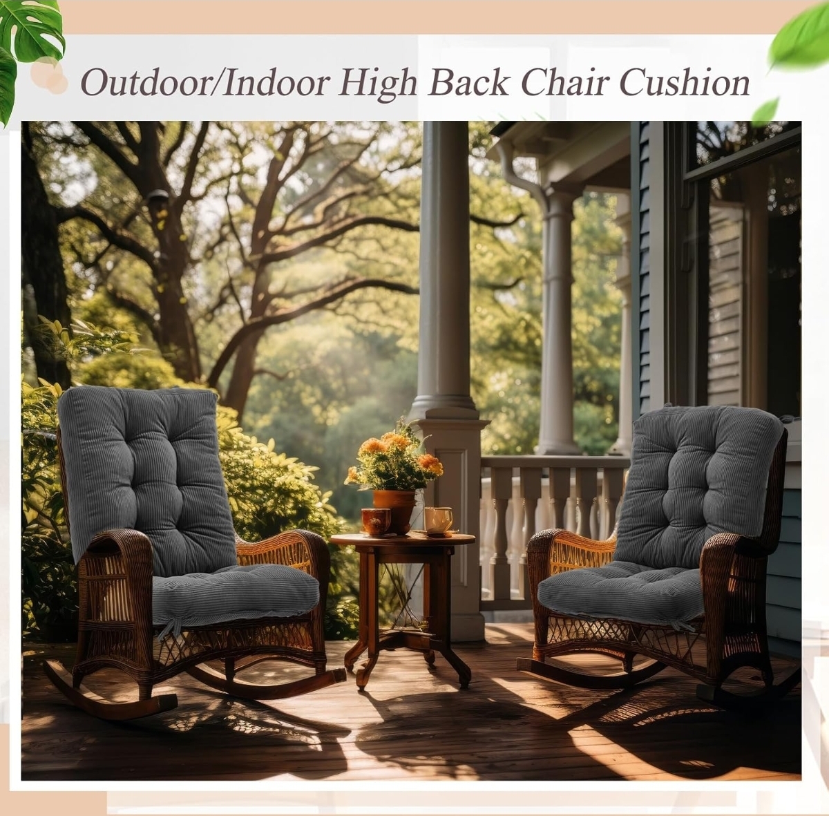 4 Set Outdoor Patio Chair Cushions Corduroy, Red
Tufted Seat Cushion with Ties, for Rocking Chairs Indoor Home Office, Comfortable Replacement Pillow Pads