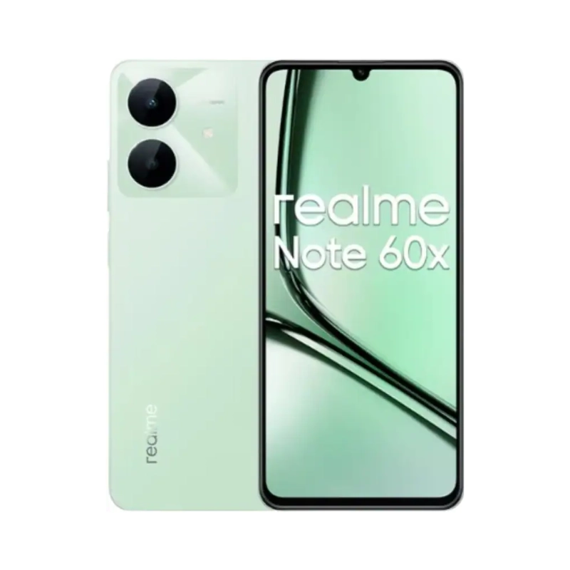 Realme Note 60X Smartphone 4GB RAM 64GB ROM 6.74 Inch 90Hz Display 5000mAh Battery 50MP Camera Android Dual SIM 4G Mobile Phone- Green