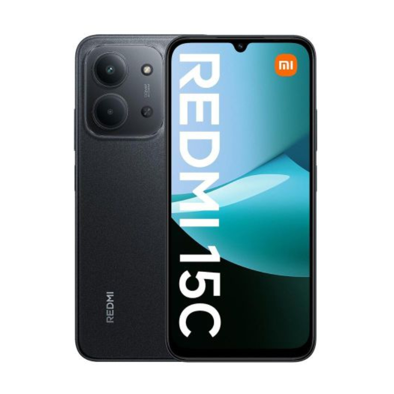 Xiaomi Redmi 15C 128GB ROM+4GB RAM| 6000mAh Big Battery 33W Fast Charge | 6.9 Inch 120Hz Display 50MP AI Camera | Android 15 4G Dual SIM Smart Phones-BLACK (24 MONTHS WARRANTY)