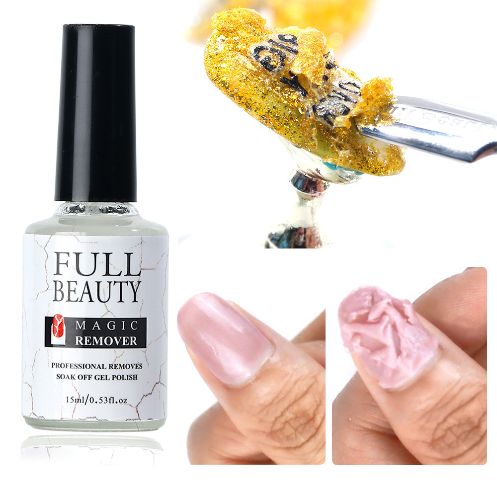 15ml Magic Burst Fast-Acting Remover Nails Gel Soak-Off & Sticky Layer Cleaner for Nails Polish Semi Permanent Deg / Kiondoa rangi ya kucha cha gel view 2
