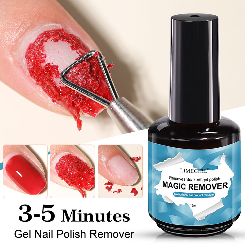15ml Fast-Acting Gel Nail Polish Remover – Soak-Off & Sticky Layer Cleaner for Nails / Kiondoa rangi ya kucha cha gel view 2