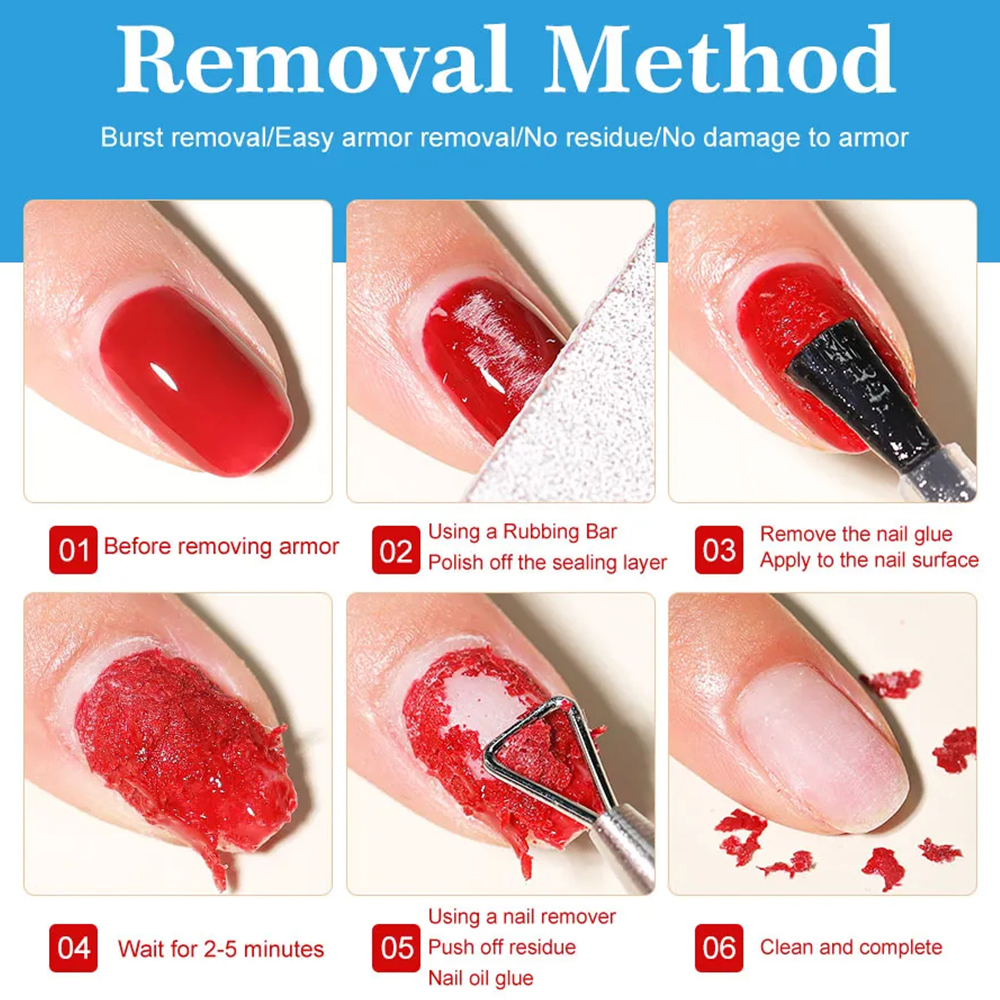 15ml Fast-Acting Gel Nail Polish Remover – Soak-Off & Sticky Layer Cleaner for Nails / Kiondoa rangi ya kucha cha gel view 8