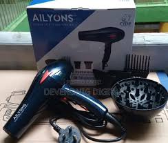 AILYONs Blow Dry Hair Dryer – powerful airflow for fast drying, lightweight ergonomic design for comfortable handling, durable build quality, includes accessories for smooth and efficient everyday sal