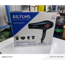 AILYONs Blow Dry Hair Dryer – powerful airflow for fast drying, lightweight ergonomic design for comfortable handling, durable build quality, includes accessories for smooth and efficient everyday sal