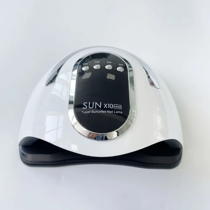 SUN X10 Max 280W UV LED Nail Lamp with 66 LED Beads, Fast Drying Gel Polish Nail Dryer, Auto Sensor Professional Manicure Light for Salon and Home Use