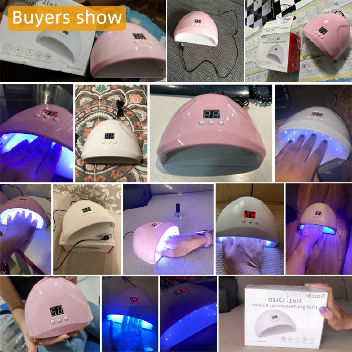 36W UV LED Nail Lamp Nail Dryer for Gel Polish, USB Powered Nail Curing Machine with Plug, Professional UV and LED Gel Nail Light for Home and Salon Manicure