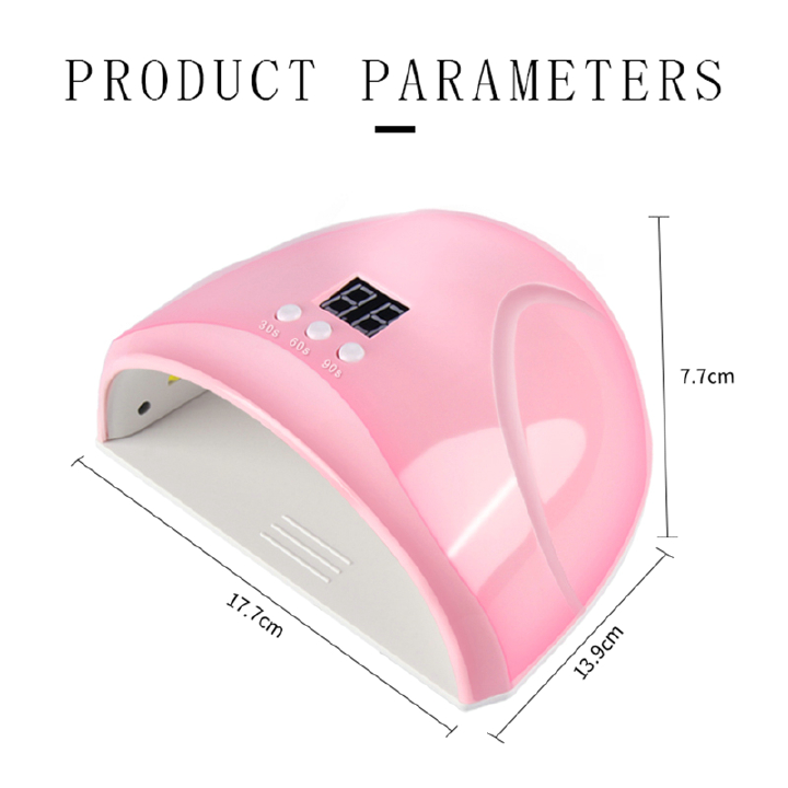36W UV LED Nail Lamp 12 Lights Gel Nail Curing Dryer – Professional USB & Plug-in Nail Light for Fast Drying, Home & Salon Manicure and Pedicure Use