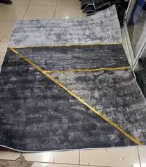 Luxury Modern 3D Visual Effects Soft Velvet Living Room Area Carpet 7x10 Feet, Premium Anti-Slip Large Floor Rug with Elegant Geometric Pattern for Bedroom, Dining Space and Contemporary Home Decor
