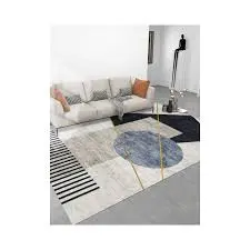 Luxury Modern 3D Visual Effects Soft Velvet Living Room Area Carpet 7x10 Feet, Premium Anti-Slip Large Floor Rug with Elegant Geometric Pattern for Bedroom, Dining Space and Contemporary Home Decor