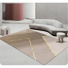 Luxury Modern 3D Visual Effects Soft Velvet Living Room Area Carpet 7x10 Feet, Premium Anti-Slip Large Floor Rug with Elegant Geometric Pattern for Bedroom, Dining Space and Contemporary Home Decor