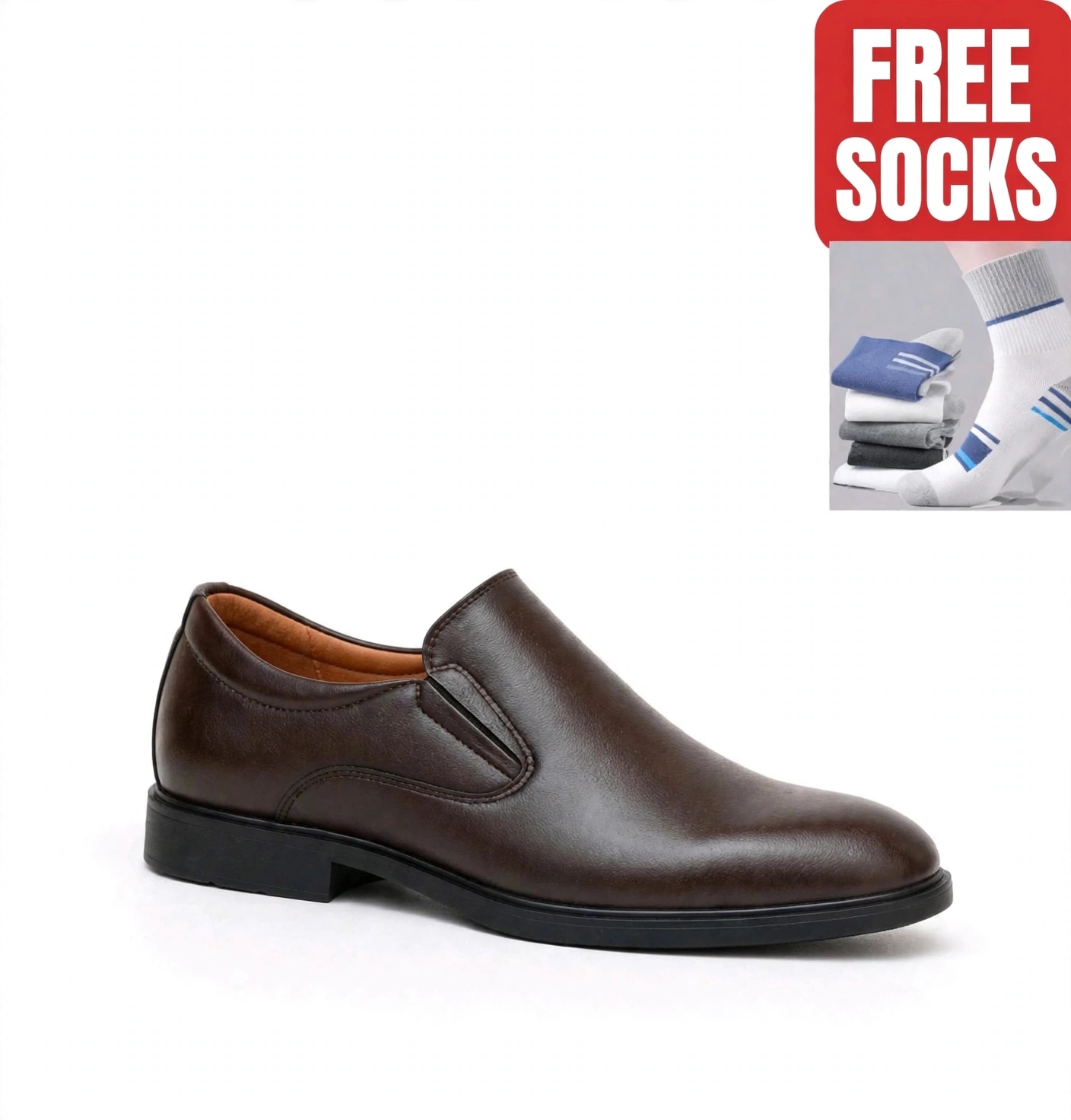 OFFER! Men's Shoes Genuine Leather Formal Slip-On Dress Shoes for Men, Official Office Business Shoes, Wedding Dress Shoes, Fashion Shoes, Comfortable Dad Shoes, Classic Work Mens Shoe, Durable