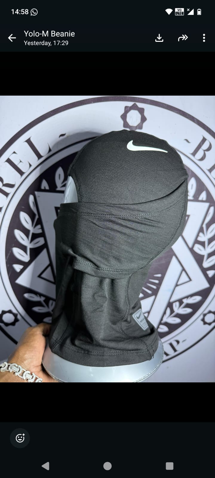 🔥 Nike Pro Therma-FIT Hood Balaclava – Black Winter Face Mask Ski Mask Beanie Full Coverage Cold Weather Sports Hood (mavins, caps, head wraps, head bands)