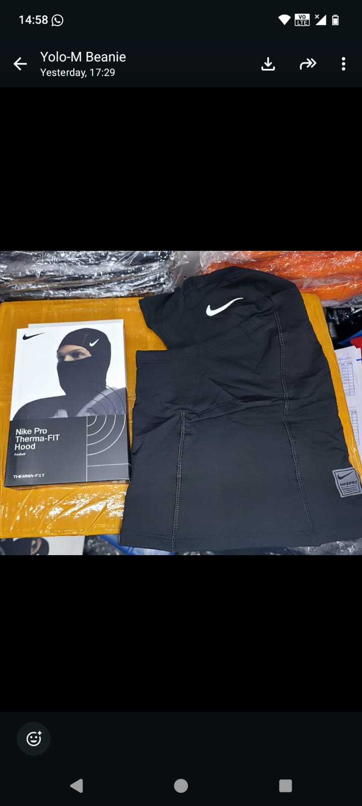 🔥 Nike Pro Therma-FIT Hood Balaclava – Black Winter Face Mask Ski Mask Beanie Full Coverage Cold Weather Sports Hood (mavins, caps, head wraps, head bands)
