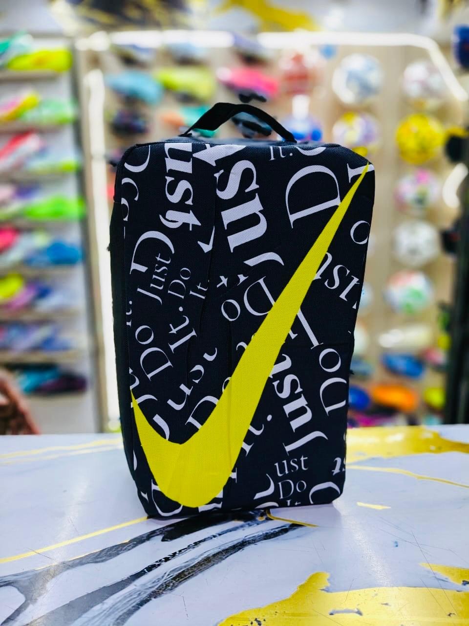 🔥 Nike Foot ball bag, Soccer bag Basketball bag,  Jordan Sneaker Shoe Bag | Premium Basketball Shoe Travel Bag | Portable Sneaker Storage Case | Durable Zip Shoe Organizer | Sports Gym Carry Bag | Fi