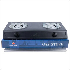 [CLEARANCE SLE!!] OLELON Table Top Stainless Steel 2 Burner Gas Cooker+FREE GIFTS