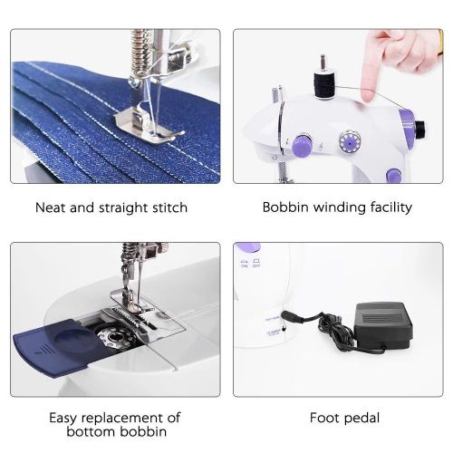 ✔️✔️Portable Mini Handheld Household Multi Function Electric Sewing Machine with Accessories for professional and DIY🔥Nice sight and more convenient in thread cutting.
Mini size, lightweight and with