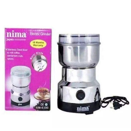 RESTOCKED🥀Nima Electric Coffee Grinder,150W Mini Spice Grinder Electric 300ml With Stainless Steel Blades Dry Grinder For Beans, Spices🥳features a transparent plastic lid, a stainless steel blade, a