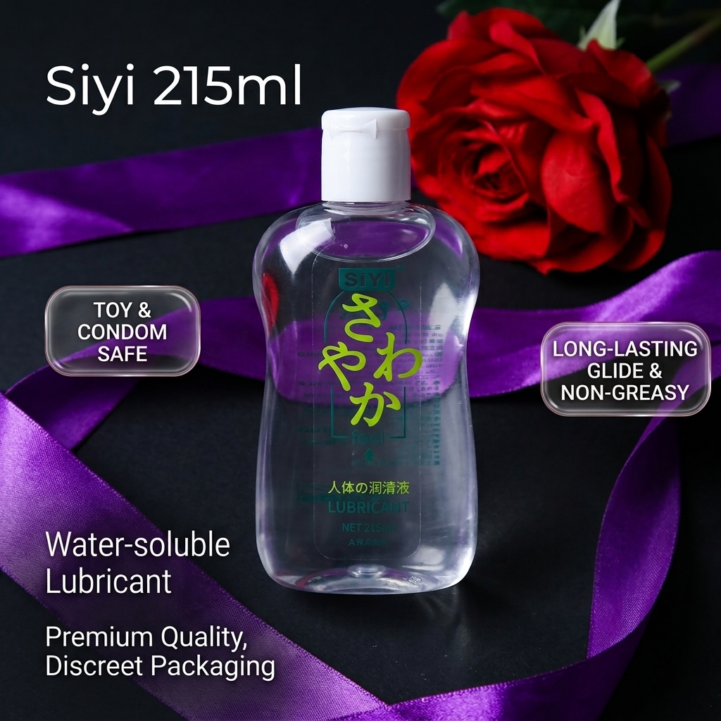 SiYi Feel Water-Based Sex Lubricant (215ml) – Premium Smooth Intimate Massage Gel & Body Lube