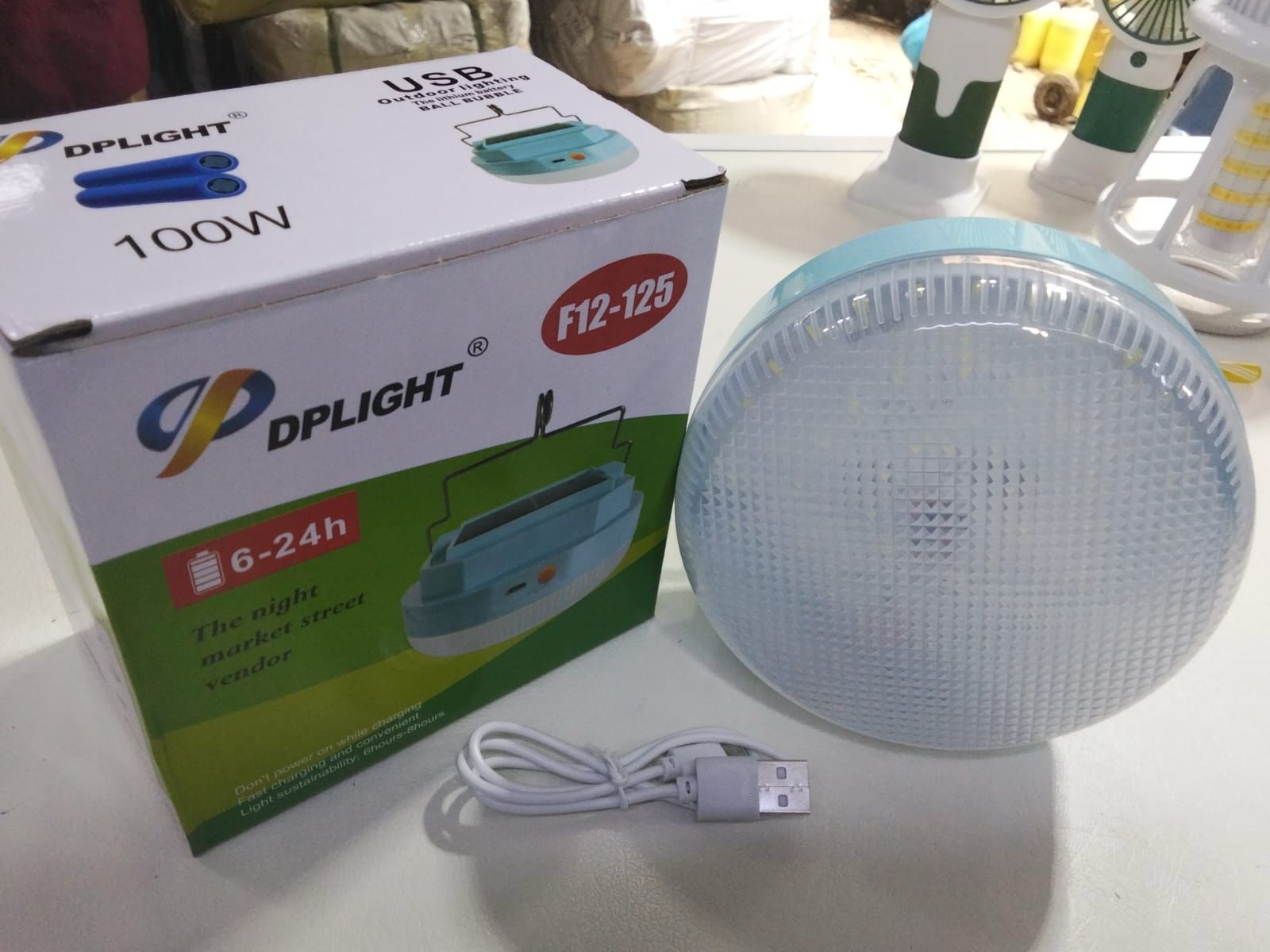 RESTOCKED🎆🎆Dp Led Light DPLIGHT F12-125 Rechargeable Solar & USB bulb Led Light technology Last long‼️Up to 24 Hours of Lighting – Reliable illumination for homes, businesses, and outdoor adventures