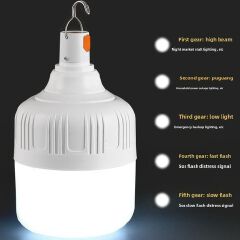 🔥Dp Light 50W Rechargeable USB Bulb Lamp✨80% more efficient than traditional lighting such as fluorescent and incandescent lights. 95% of the energy in LEDs is converted into light and only 5% is was