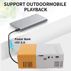 Powerful Mini Projector Portable Home Theater Powerful Native Support HDMI USB Connection Small Size for Outdoor Movie Night for Outdoor Camping &Drive-in Home Theater