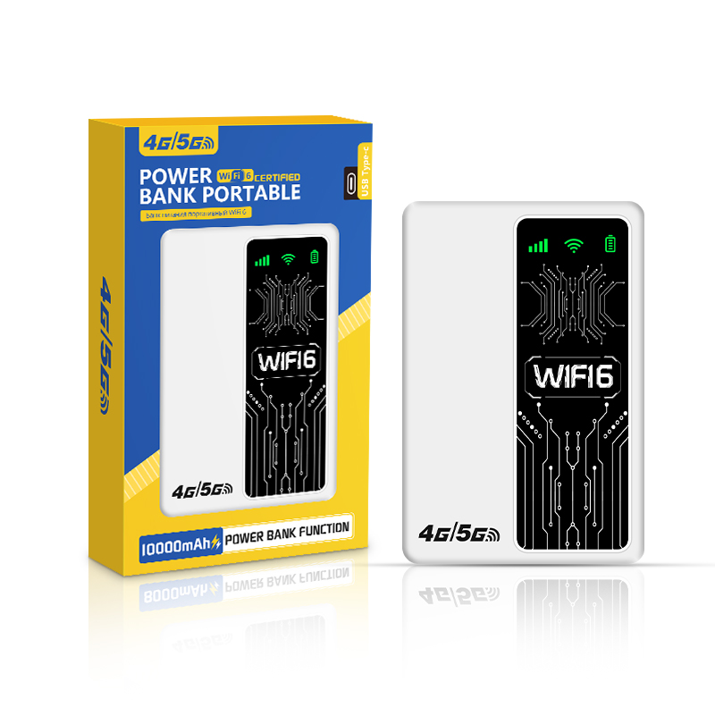 4G LTE Portable Wireless Router 2-in-1 With Power Bank Compact & Portable Perfect For Travel Outdoor Emergency Network Use