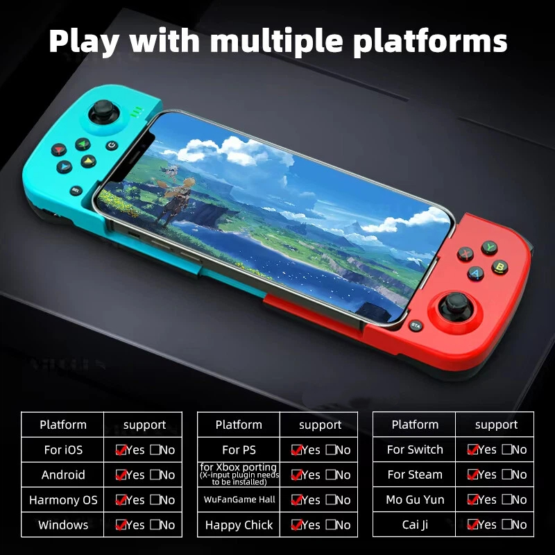 D3 Gamepad Mobile Phone Controller With Expandable Game Controller Support For Android/iOS/Hongmeng Mobile Game Controllers