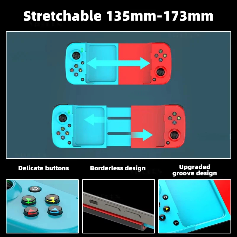 D3 Gamepad Mobile Phone Controller With Expandable Game Controller Support For Android/iOS/Hongmeng Mobile Game Controllers