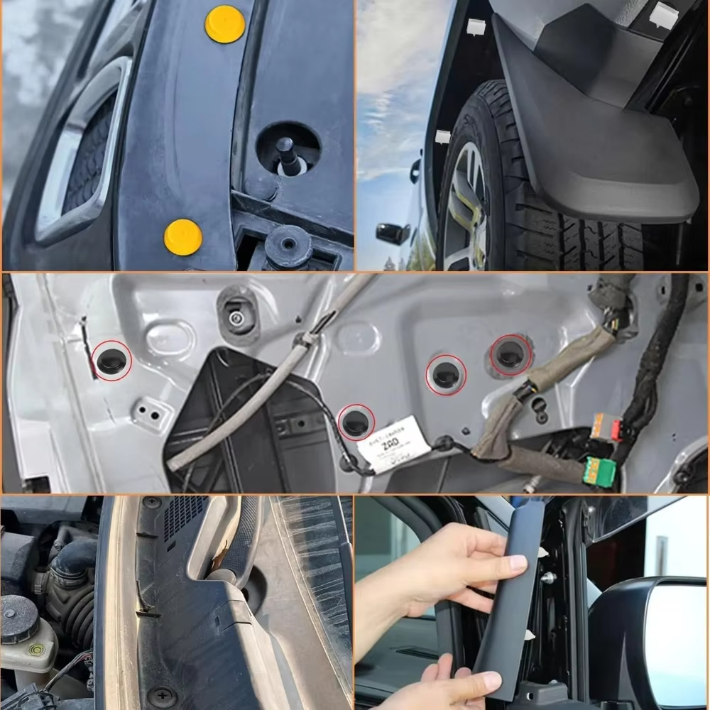 200Pcs Mixed Universal Mixed Auto Fastener Car Bumper Clips Retainer Car Fastener Rivet Door Panel Liner for All Car
