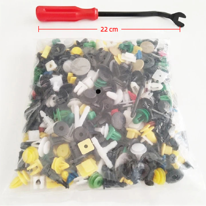 200Pcs Mixed Universal Mixed Auto Fastener Car Bumper Clips Retainer Car Fastener Rivet Door Panel Liner for All Car