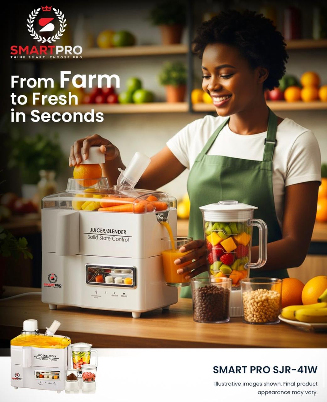 SMARTPRO BLENDER - Juicer 4 in 1