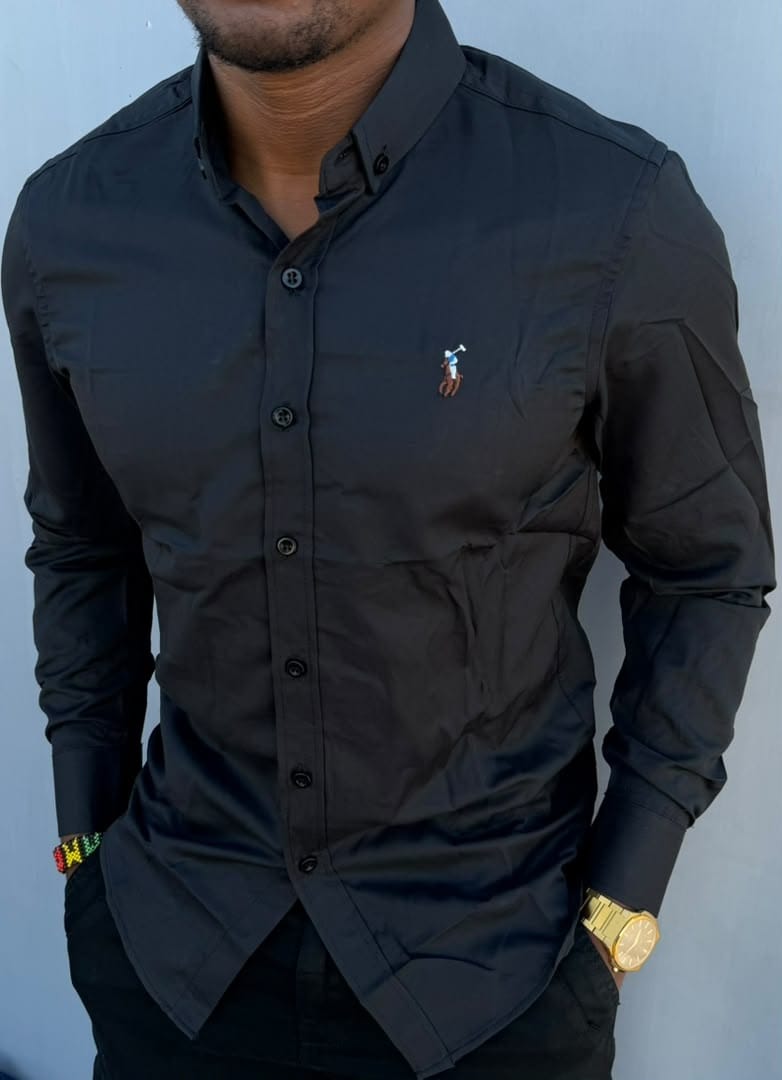 OFFER!! High Quality Men's Casual Long Sleeved Cotton Shirts; New Arrivals Button Down Men's Clothing T-Shirts / Solid Color Shirts