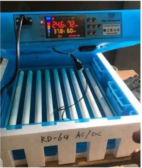 64-Eggs Automatic Egg Incubator Temperature Control Hatcher For Hatching Chicken Duck Bird Quail Poultry