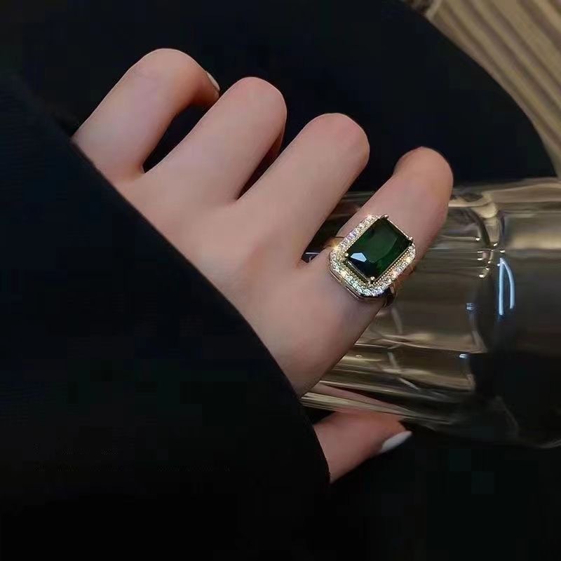 4Pcs Jewelry Set Women's Jewelry Sets Luxury Emerald Green Gemstone Gold Plated Cubic Zirconia Necklace Earrings Ring Bracelet For Women Wedding Party Dinner Date Anniversary Birthday Business Meeting