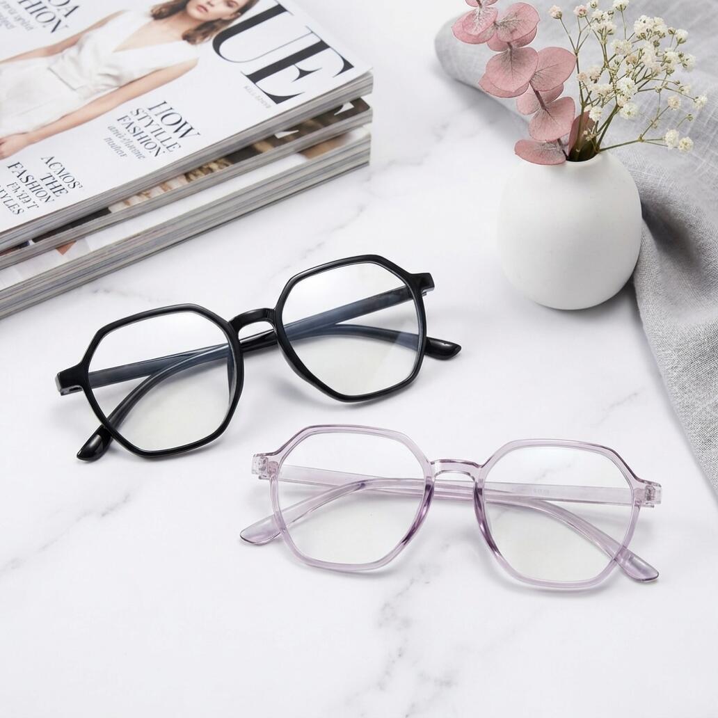 ZHJH Anti Blue Light Glasses Retro Computer Glasses Gaming Anti Blue Light Glasses Fashion Glasses