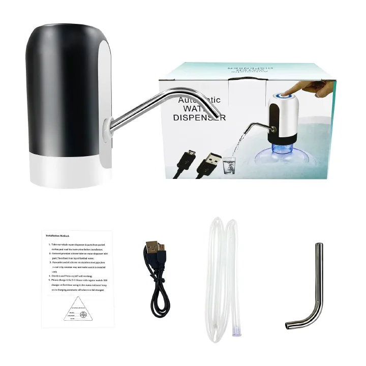 Water Extractor Automatic Water Bottle Pump USB Rechargeable Electric Water Bottle Filler Dispenser Portable Universal Water Bottle Pump With Switch For Home Kitchen Office Camping
