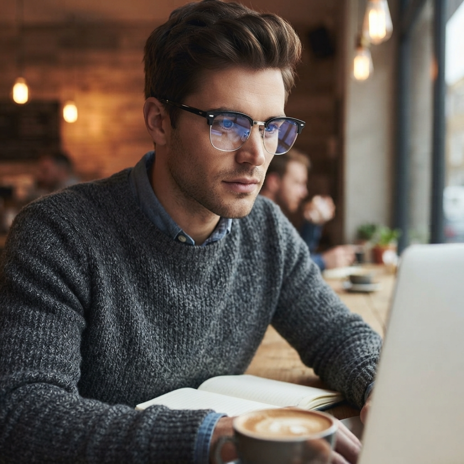 Anti Blue Light Anti Fatigue Eyeglasses Fashion Unisex Retro Square Black Frame Elegant Computer Glasses For Daily Wear Office Study Driving Gaming Gift