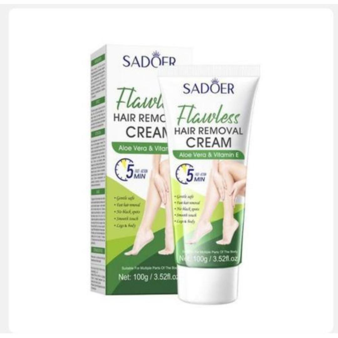 Flawless Body Care Hair Removal Cream Gentle Smooth Non Irritating Underarm Hair Removal Cream, used on Arms, Legs and Axillary parts for men and women