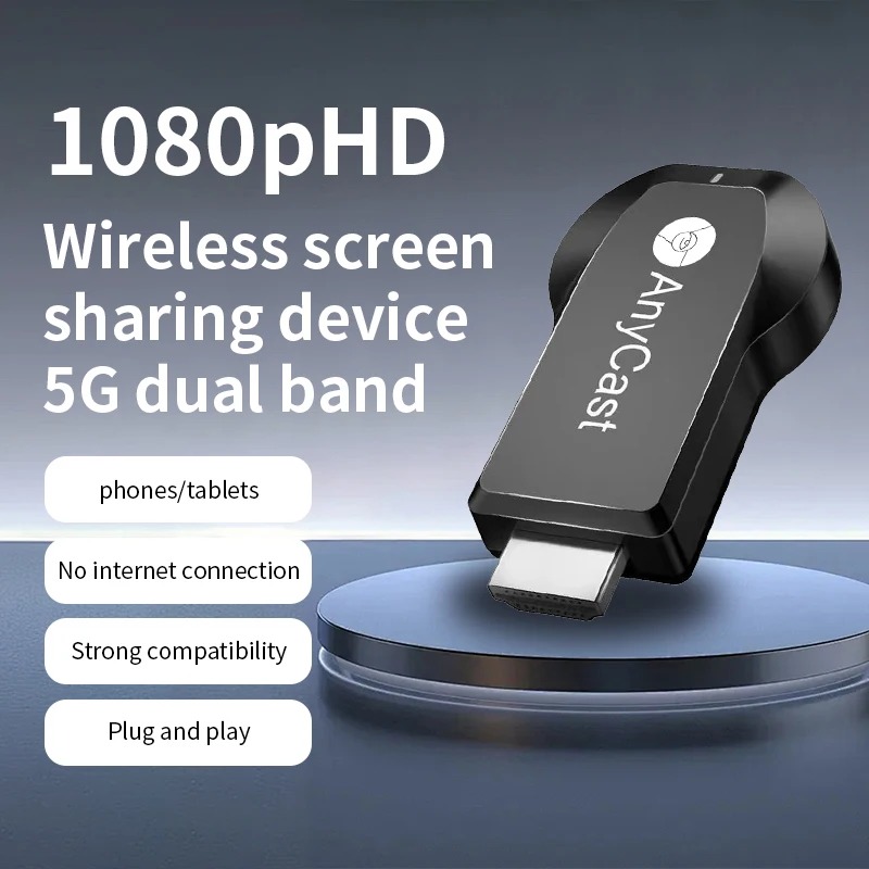 4K 1080P HDMI-compatible TV Stick  Wireless WiFi Display TV BOX Dongle Receiver for DLNA For IOS Android Miracast Airplay