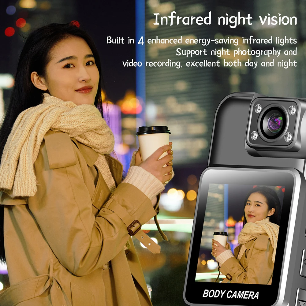 Ultra HD 4K WiFi Mini Camera Portable Digital Video Recorder Police BodyCam Infrared Night Vision Sports Action DV Riding Camcorder