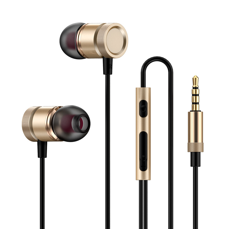 Type-C/3.5mm Wired Earphones Metal Copper Driver HiFi Stereo With Mic Headphone Running Bass Stereo Headset Music Earbuds Earplug With Mic For All Smart Phones